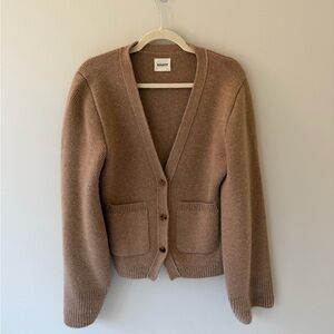 KHAITE Scarlet Camel Cardigan Sweater